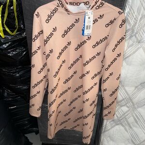 Adidas Pink Long Sleeve Dress
